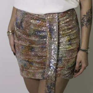 Blush Touch Büzgülü Etek